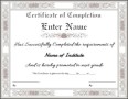 Formal Certificate of Completion