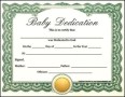 Free Baby Dedication Certificate Download