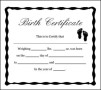 Free Blank Birth Certificate Template