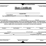 Free Blank Share Certificate Template