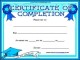 Free Certificate of Completion Award Certificate