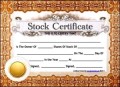 Free Common Stock Certificate Template