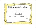 Free Editable Printable Honor Roll Certificate