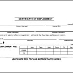 Free Employment Certificate Template