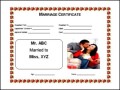 Free Fake Marriage Certificate Template
