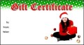 Free Gift Certificate Holiday Christmas Template
