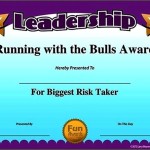 Gag Funny Leadership Certificate Template