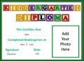 Graduation Kindergarten Certificate Template