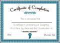 Graphic Designer Course Certificate