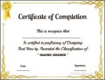 Graphic Designer Course Completion Certificate
