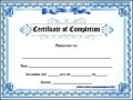 Internship Completion Certificate Template