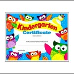Kindergarten Preschool Certificate Template