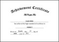 Kindergarten Preschool Certificate of Achievement Free