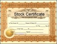 LLC Stock Certificate Template