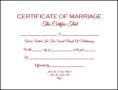 Marriage Certificate