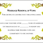 Marriage Certificate Template Example