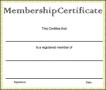 Membership Certificate Template