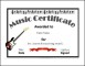Music Certificate Template PDF