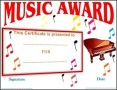Music Festival Certificate Template