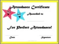 Online Editable School Attendance Certificate Template