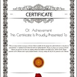 Participants Achievement Certificate