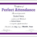 Perfect Attendance Awards