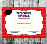 Preschool Diploma Certificate Template