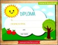 Preschool Diploma Template