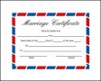 Printable Blank Marriage Certificate Template