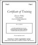 Printable Certificate of Training Template PDF
