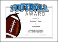 Printable Football Award Certificate Template Free