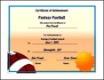 Printable Football Certificates UK Template