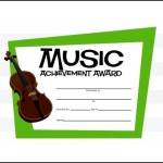 Printable Music Certificate Format