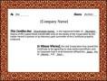 Printable Stock Certificate Template PDF