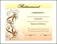 Retirement Certificate Template Download