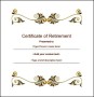Retirement Certificate Templates for Word