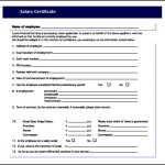 Salary Certificate Download