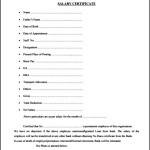 Salary Certificate Template PDF