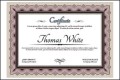 Sample Award Certificate