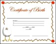 Sample Birth Certificate