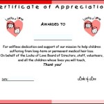 Sample Certificate of Appreciation Free