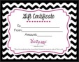 Sample Gift Certificate