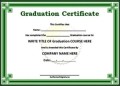 Sample Graduation Certificate