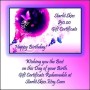 Sample Happy Birthday Gift Certificate for 50 Dollars
