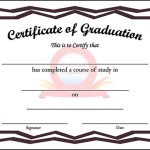 Sample Kids Graduation Certificate Template
