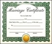 Sample Marriage Certificate