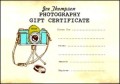 Sample Photography Gift Certificate