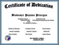 Sample of Baby Dedication Certificate