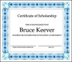 Scholarship Certificate Template Example