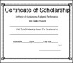 Scholarship Certificate Template PDF